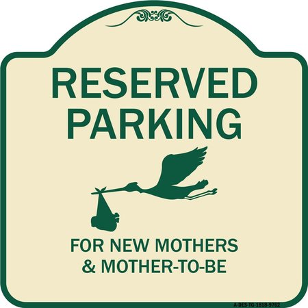 Designer Series-Reserved Parking For New Mothers & Mothers To-be, 18 X 18, TG-1818-9762